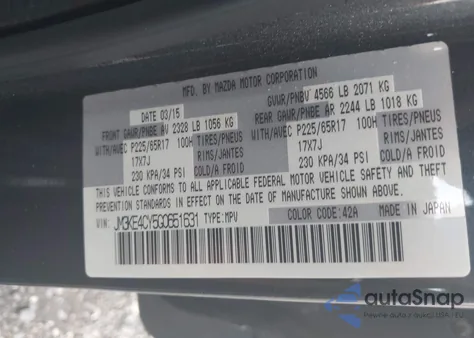 2016 Mazda Cx-5 Touring from USA, damaged, VIN JM3KE4CY5G0651631